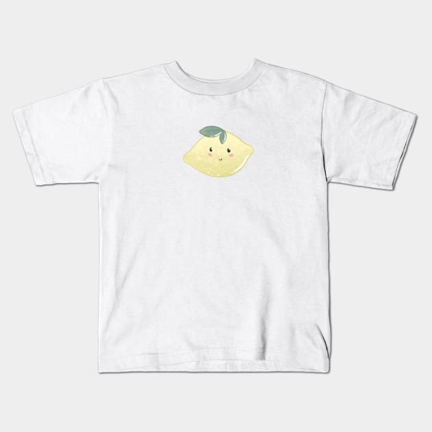 Cute lemon Kids T-Shirt by Mydrawingsz